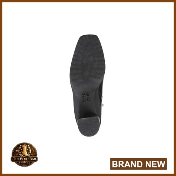 Water Resistant Ankle Bootie Square Toe Side Zip Classic Chic Functional - Picture 7 of 7